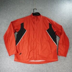 Sunice Windbreaker Jacket Mens Large Red Full Zip Long Sleeve Typhoon